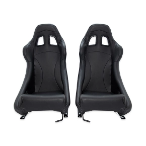 Schalensitz Sportsitz schwarz Kunstleder + Schieber...