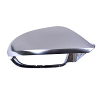 Sport Spiegelkappen Silber Alu matt für Audi A6 C7 ab 2