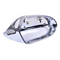 Sport Spiegelkappen Silber Alu matt für Audi A6 C7 ab 2