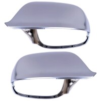 Spiegelkappen Silber Alu matt Audi Q5 8R, Q7 4L ohne Totwink