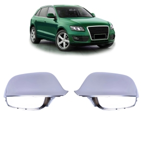 Spiegelkappen Silber Alu matt Audi Q5 8R, Q7 4L mit Totwinkel LED ab 2006-2017