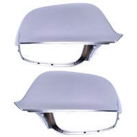 Spiegelkappen Silber Alu matt Audi Q5 8R, Q7 4L mit Totwinke