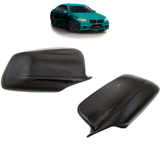 Set Spiegelkappen Carbon BMW 5er F10, F11, F07 Limousine Touring GT ab 2009-2017