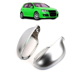  Sport Spiegelkappen Silber Alu matt für VW Golf V,...