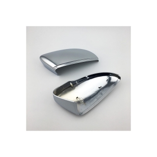 Sport Spiegelkappen Silber Alu matt für VW Beetle Passat Scirocco III ab 08-19