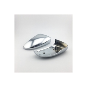 Sport Spiegelkappen Silber Alu matt für VW Beetle Passat Scirocco III ab 08-19