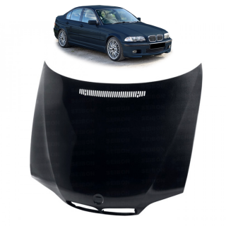 Motorhaube Haube in Carbon passt für BMW 3er E46 Limousine Touring ab 1998-2001