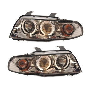 Halogen-Scheinwerfer Chrom Klarglas SET für Audi A4 B5 (8D) ab 1994-1999-2010
