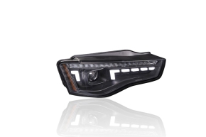 Block Style LED Xenon Scheinwerfer Schwarz für Audi A5 8T ab 2011-2017 mit Xenon