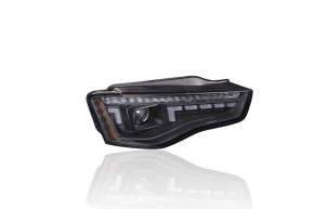 Block Style LED Xenon Scheinwerfer Schwarz für Audi A5 8T ab 2011-2017 mit Xenon