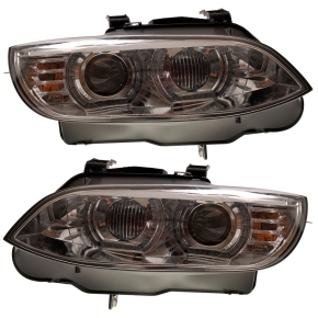 Xenon-Scheinwerfer Chrom Klarglas SET passt für BMW 3er E92 E93 ab 2006-2010