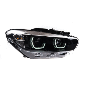 Voll LED-Scheinwerfer Schwarz passt für BMW 1er F20, F21 Facelift ab 2015-2019