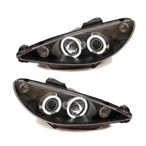 Halogen-Scheinwerfer CCFL für Peugeot 206 CC SW 1998...