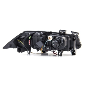 Halogen Design Scheinwerfer SET Chrom für Renault Megane II ab 2002-2009