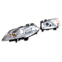 Halogen Design Scheinwerfer SET Chrom für Renault Megan