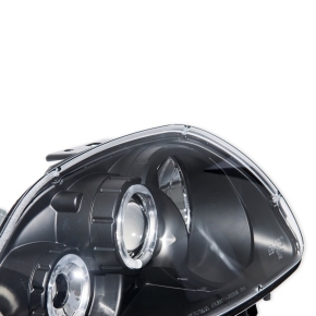 Design Scheinwerfer SET Schwarz passt für Renault Clio II (BB, CB) ab 1998-2001