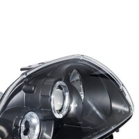 Design Scheinwerfer SET Schwarz passt für Renault Clio 