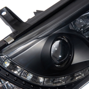 Design Halgen Scheinwerfer SET Schwarz für VW Transporter T4 ab 1990-1996 mit H4