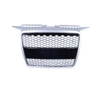 Kühlergrill Waben Grill Schwarz Silber passt für A