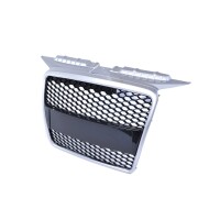 Kühlergrill Waben Grill Schwarz Silber passt für A