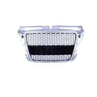 Kühlergrill Waben Grill Schwarz Silber passt für A