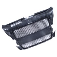 Kühlergrill Waben Grill Schwarz Silber passt für A