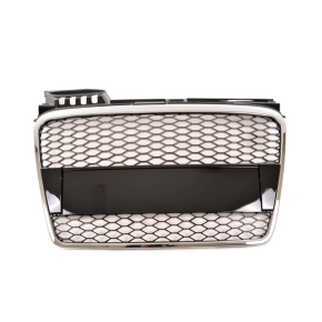 Kühlergrill Wabengrill Chrom Schwarz passt für Audi A4 B7 Limo / Avant ab 04-08