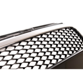 Kühlergrill Wabengrill Chrom Schwarz passt für Audi A4 B7 Limo / Avant ab 04-08
