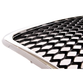   Kühler- Wabengrill Chrom Schwarz glanz für Audi A6 C6 (4F) Facelift ab 08-11