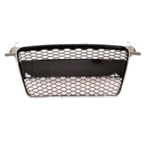 Kühlergrill Waben Grill Schwarz glanz Chrom passt für Audi TT (8J) ab 2006-2014