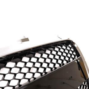 Kühlergrill Waben Grill Schwarz glanz Chrom passt für Audi TT (8J) ab 2006-2014