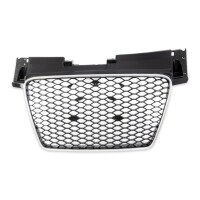 Kühlergrill Waben Grill Schwarz glanz Silber passt f&uu
