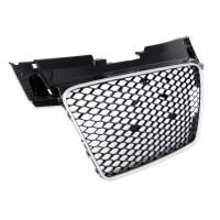 Kühlergrill Waben Grill Schwarz glanz Silber passt f&uu