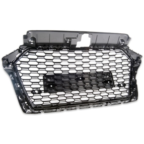  Kühlergrill Waben Grill Schwarz Chrom passt fürAudi A3 8V Facelift ab 2016-2020