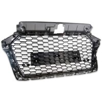  Kühlergrill Waben Grill Schwarz Chrom passt fürAu