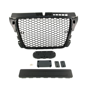  Kühlergrill Waben Grill Schwarz glanz + passt...