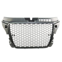  Kühlergrill Waben Grill Schwarz glanz + passt für