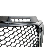  Kühlergrill Waben Grill Schwarz glanz + passt für