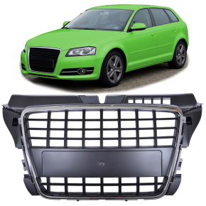 Kühlergrill Sport Grill Schwarz Chrom passt für...