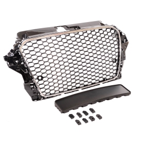 Kühlergrill Sport Grill Schwarz Chrom passt für Audi A3 8V Vorfacelift ab 12-16