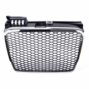Kühlergrill Waben Grill Schwarz Chrom passt für Audi A4 B7 (8E) ab 04-08