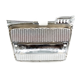 Kühlergrill Wabengrill Chrom Schwarz glanz für Audi A4 B7 (8E) mit PDC ab 04-08