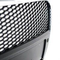 Kühlergrill Wabengrill Chrom Schwarz glanz für Aud