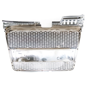 Kühlergrill Wabengrill Chrom Schwarz glanz für Audi A4 B7 (8E) ohne PDC ab 04-08