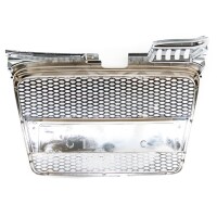 Kühlergrill Wabengrill Chrom Schwarz glanz für Aud