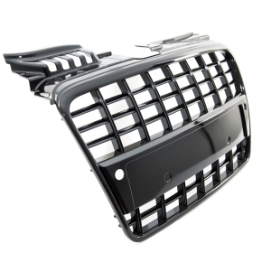 Kühlergrill Sportgrill Schwarz glanz für Audi A4 B7 (8E) mit PDC ab 2004-2008