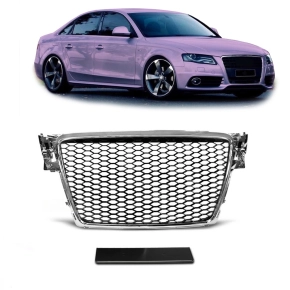 Kühlergrill Waben Grill Schwarz Chrom ohne PDC...