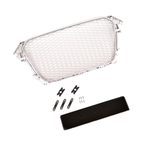 Kühlergrill Wabengrill komplett Silber matt für Audi A4 B8 8K Facelift ab 11-15