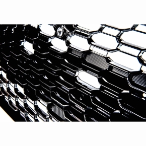 Kühlergrill Wabengrill Chrom Schwarz glanz für Audi A4 B9 8K mit PDC ab 16-19