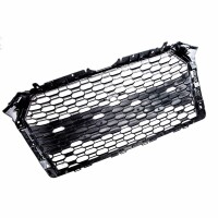 Kühlergrill Wabengrill Chrom Schwarz glanz für Aud